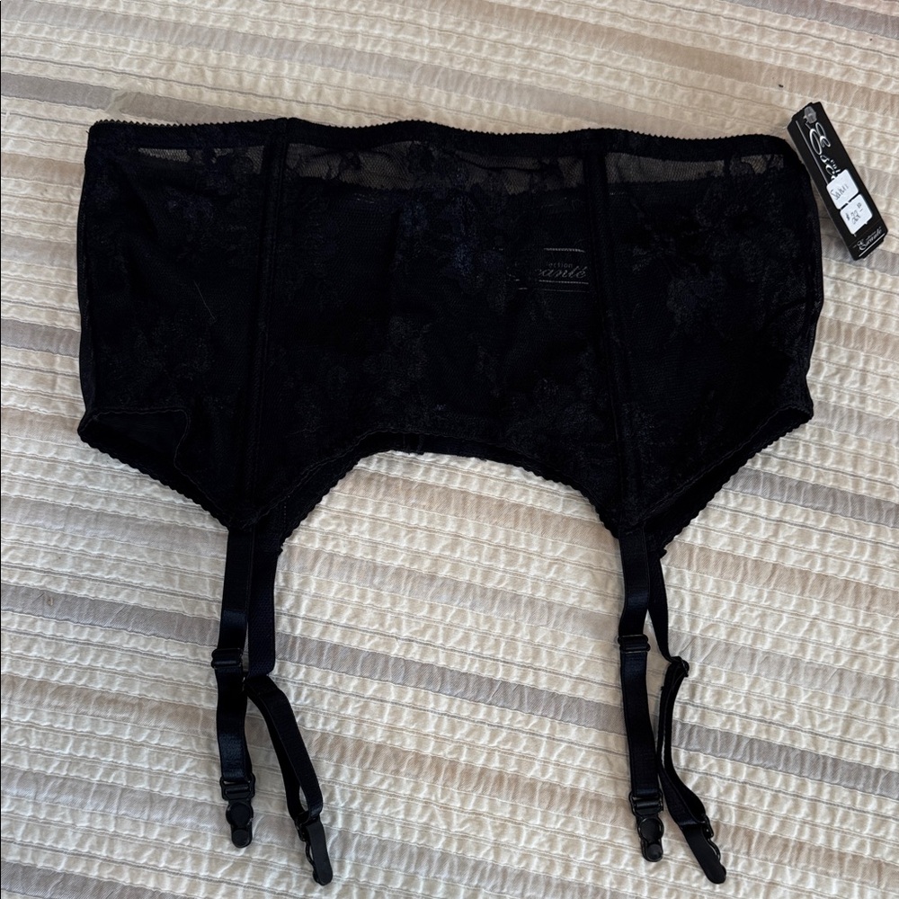 Black Lace Garter Belt